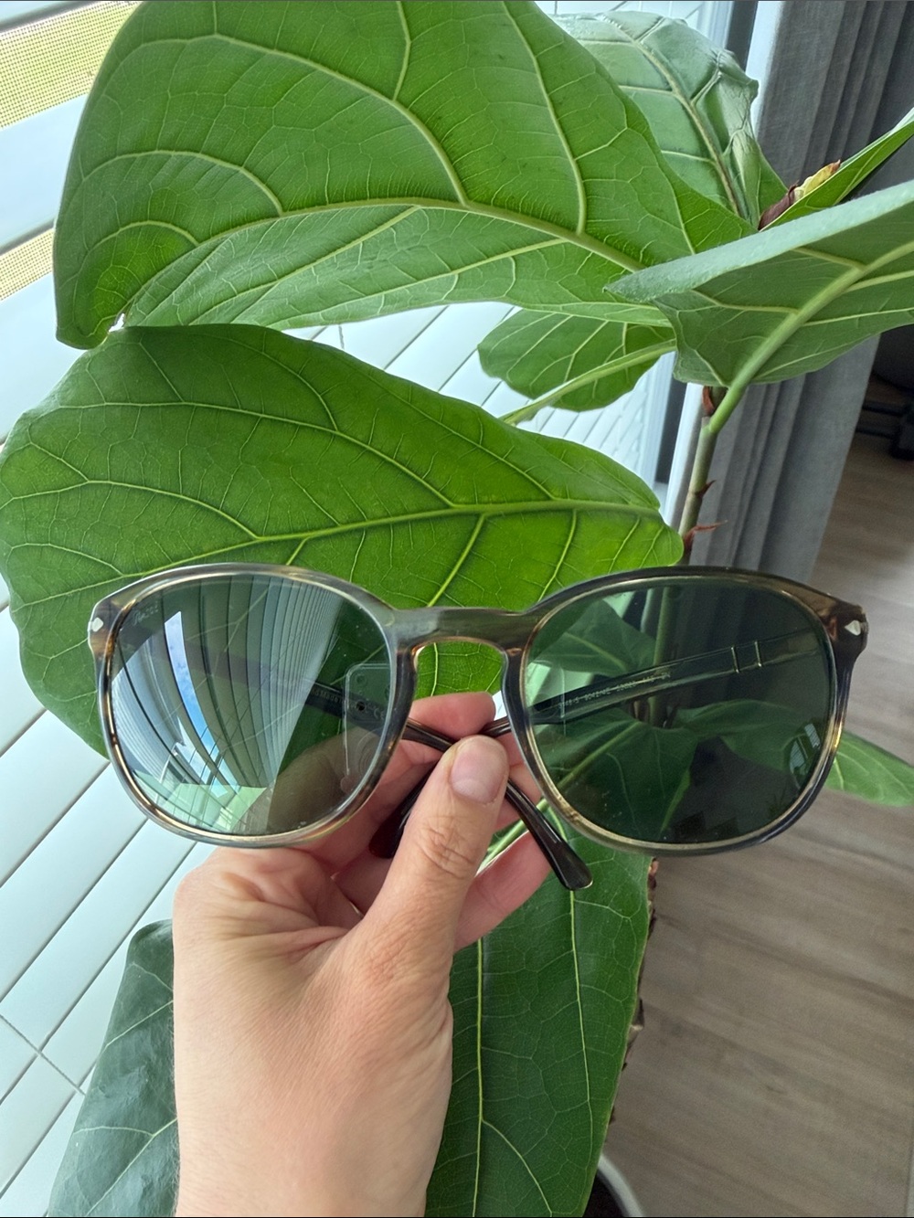 Persol Tortoise Frame Sunglasses Persol Brown Vintage Shades Handmade In Italy